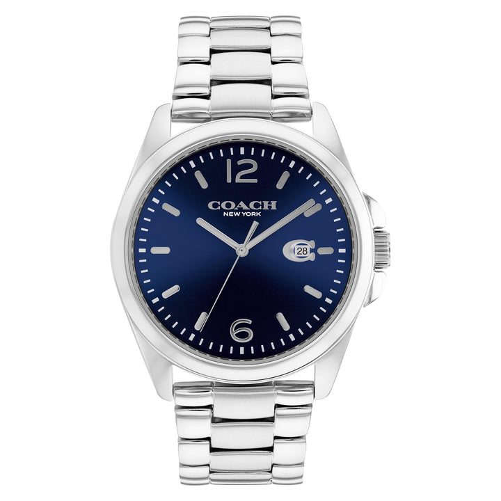 Coach Stainless Steel Blue Dial Men's Watch - 14602579