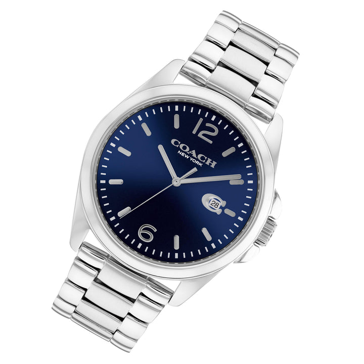 Coach Stainless Steel Blue Dial Men's Watch - 14602579