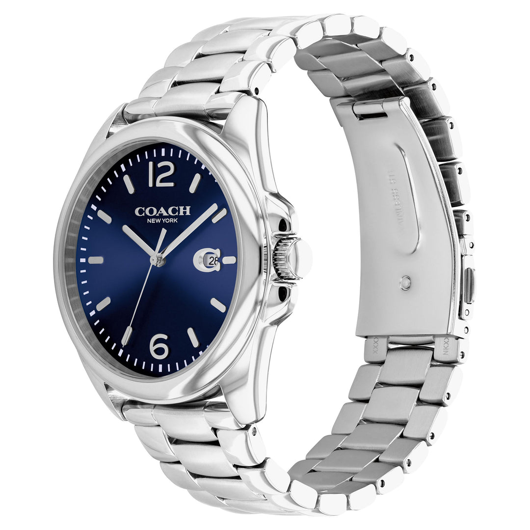 Coach Stainless Steel Blue Dial Men's Watch - 14602579