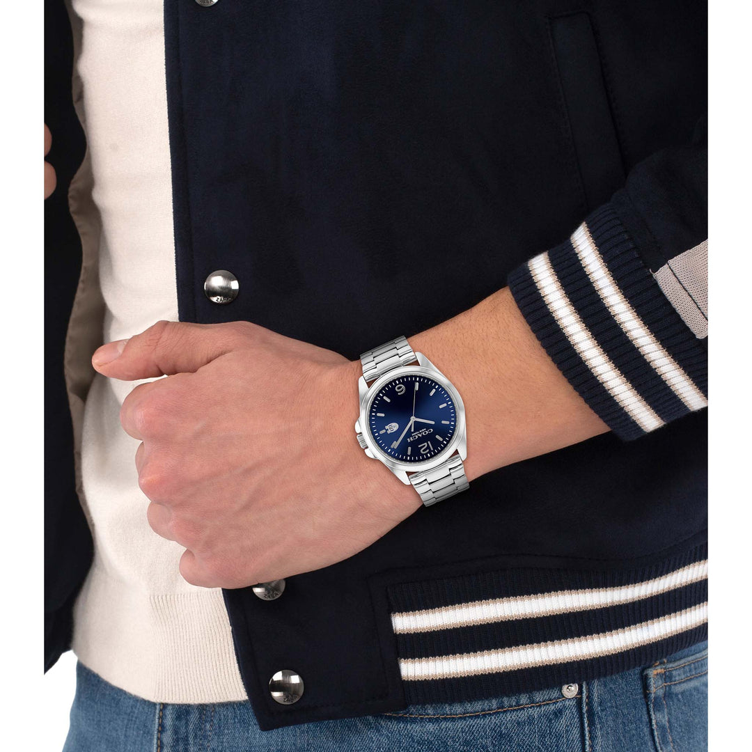 Coach Stainless Steel Blue Dial Men's Watch - 14602579