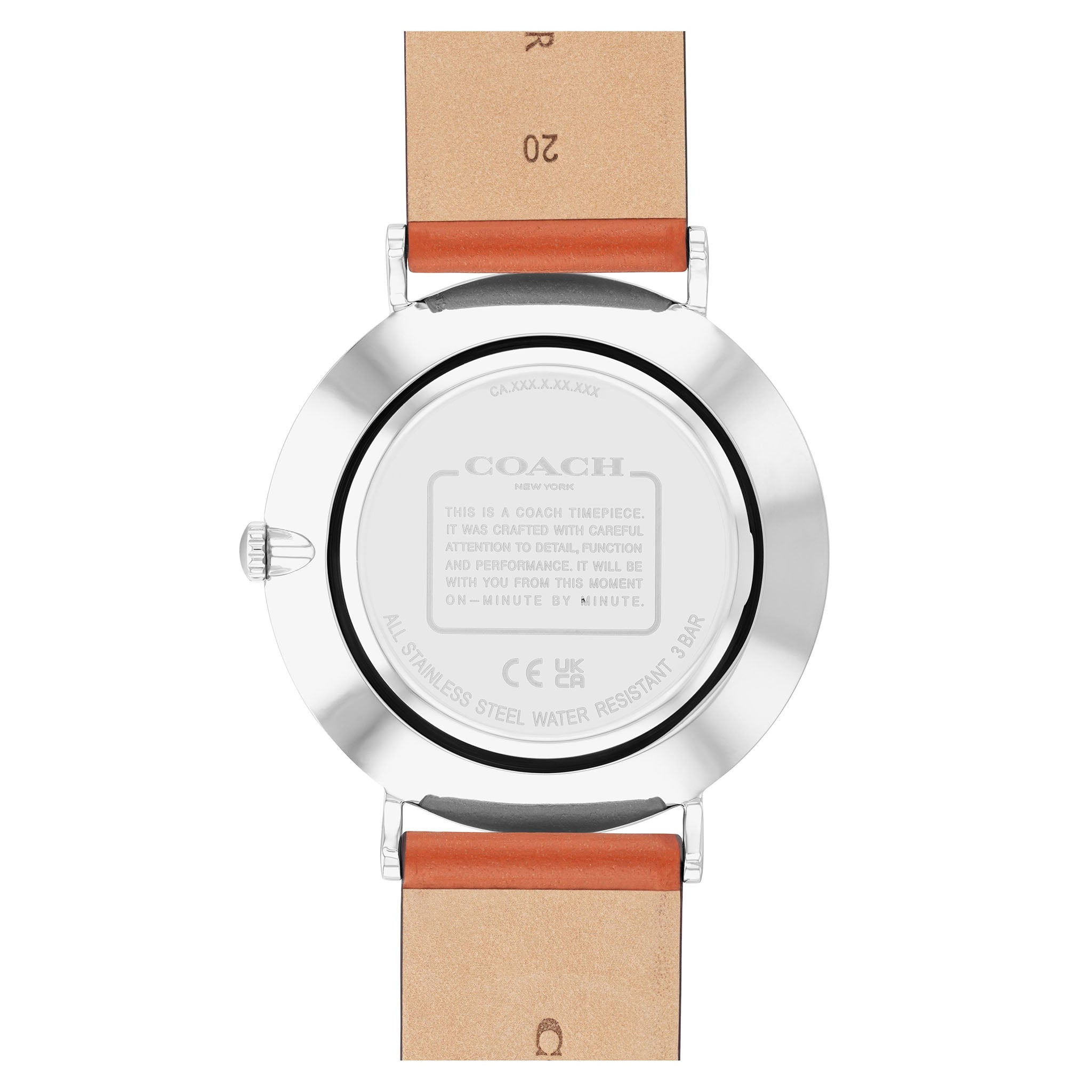 Coach Tan Leather Chalk Dial Men's Watch - 14602600