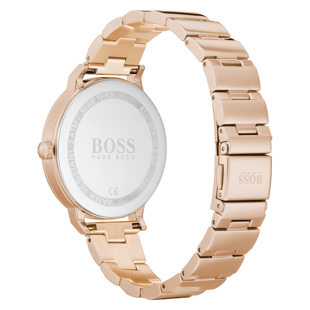 Hugo Boss Marina Carnation Gold Steel Women's Watch - 1502502