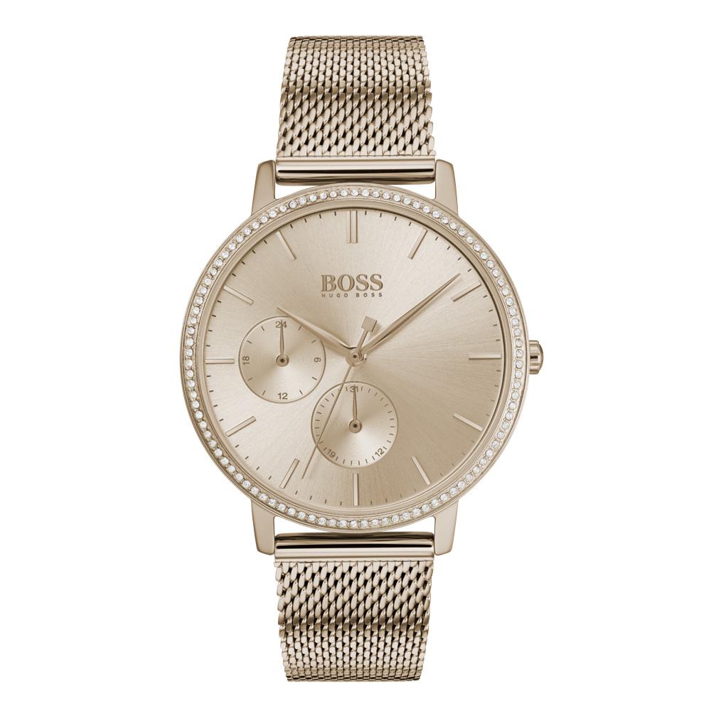 Hugo Boss Infinity Carnation Gold Mesh Ladies Watch - 1502519
