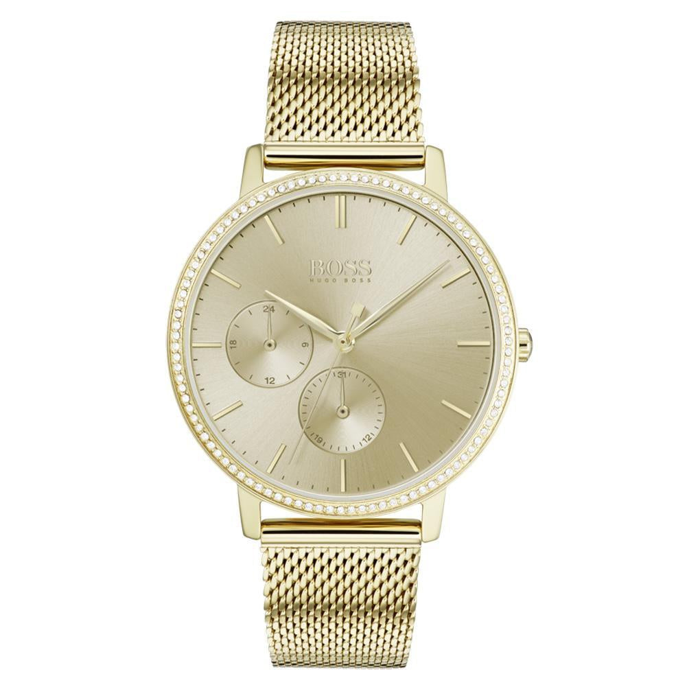 Hugo Boss Infinity Gold Steel Ladies Multi-function Watch - 1502520