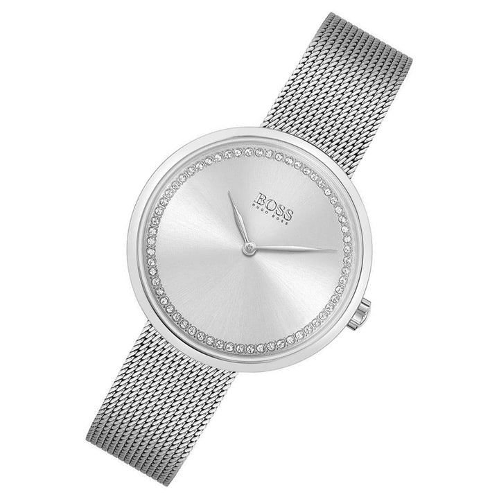Hugo Boss Praise Silver Mesh Women's Watch - 1502546