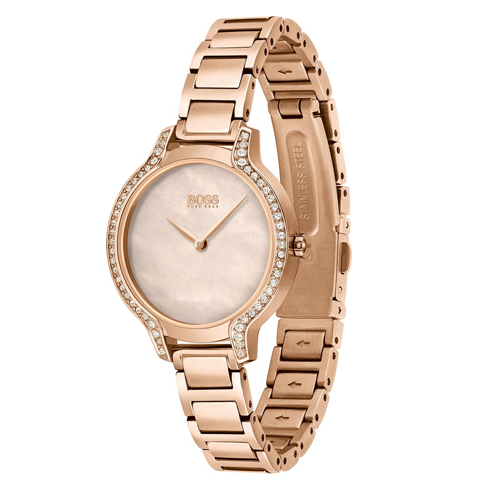 Hugo Boss Gala Carnation Gold Steel Women's Watch - 1502556