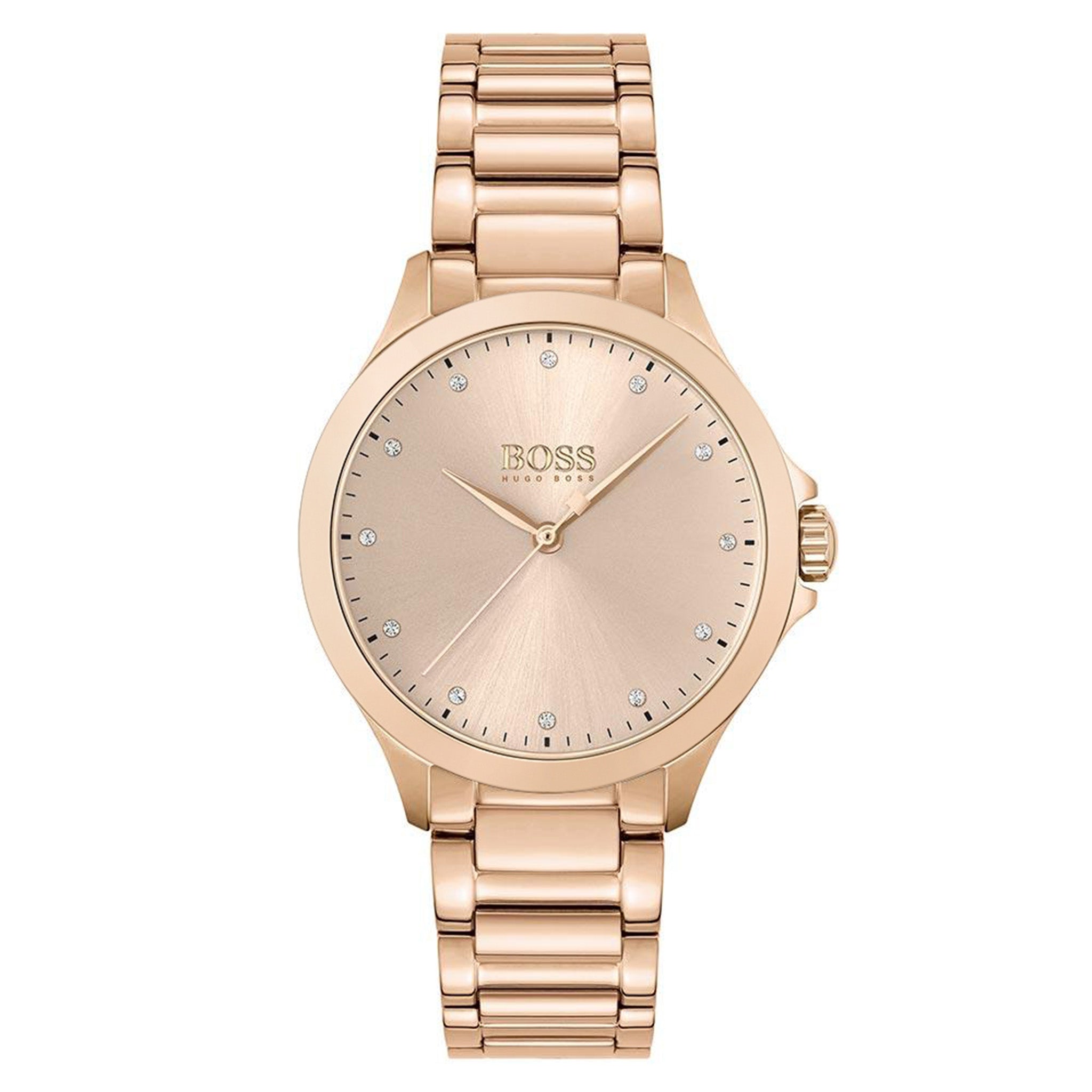 Hugo Boss Grace Carnation Gold Steel Women's Watch - 1502578