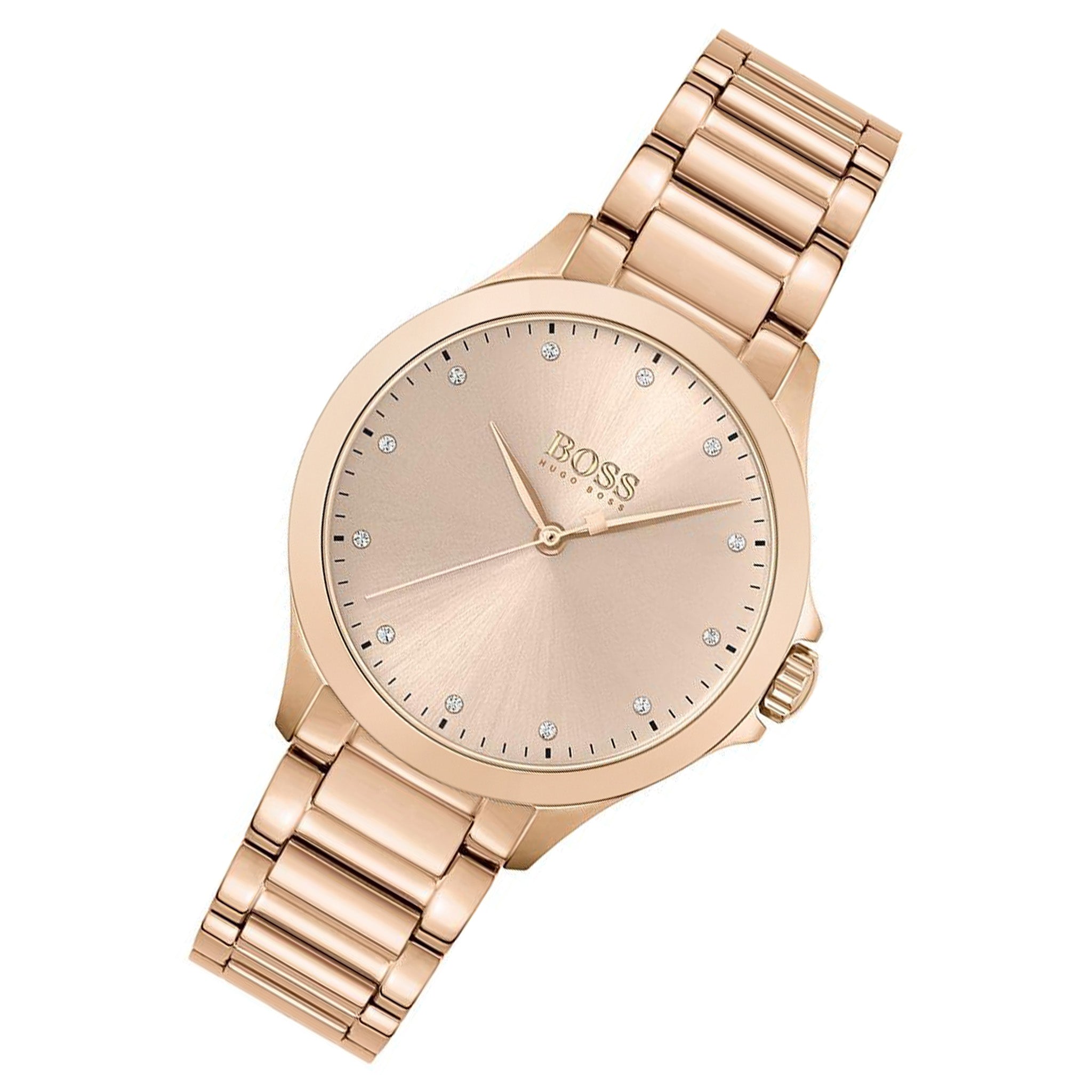 Hugo Boss Grace Carnation Gold Steel Women's Watch - 1502578