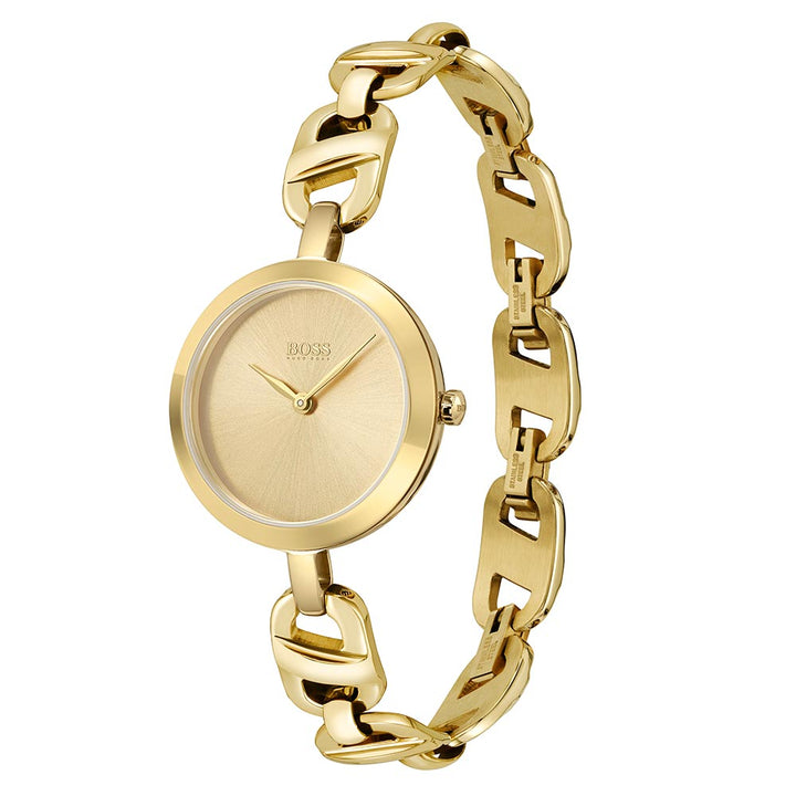 Hugo Boss Chain Gold Steel Women's Watch - 1502591