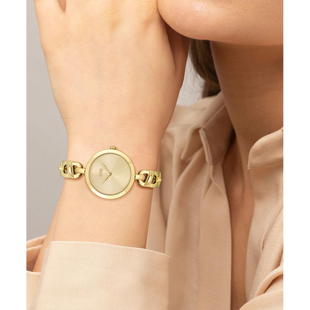 Hugo Boss Chain Gold Steel Women's Watch - 1502591