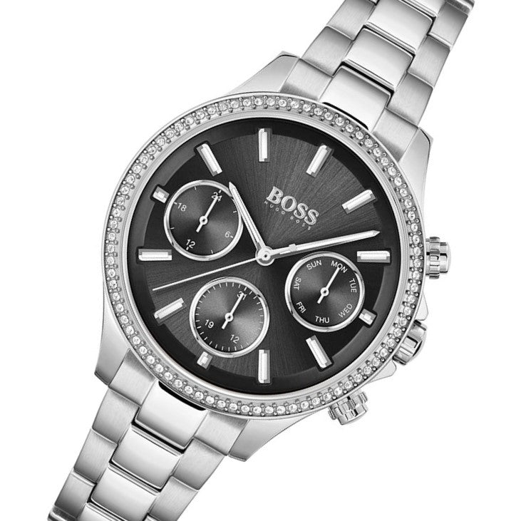 Hugo Boss Silver Steel Women's Multi-function Watch - 1502593