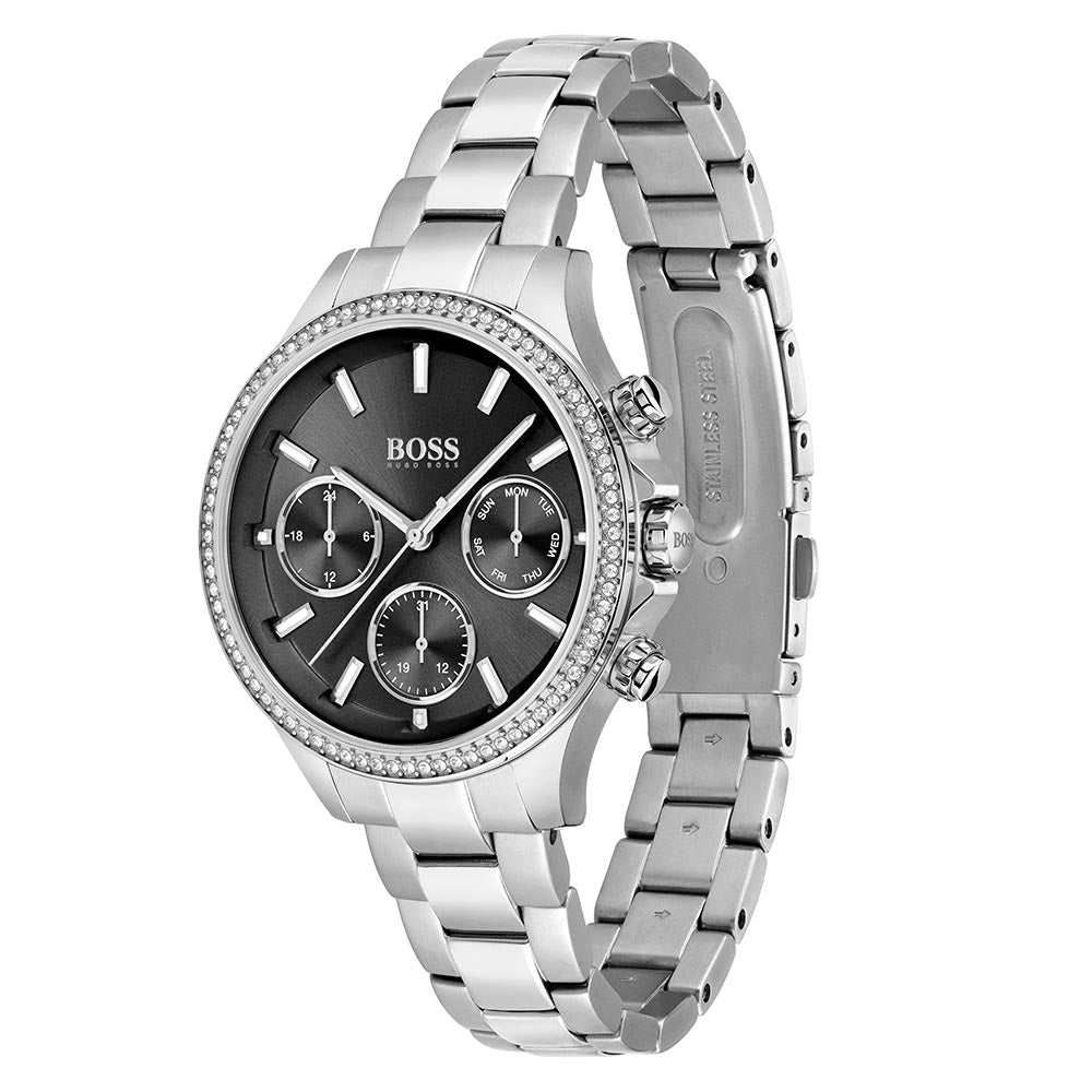 Hugo Boss Silver Steel Women's Multi-function Watch - 1502593