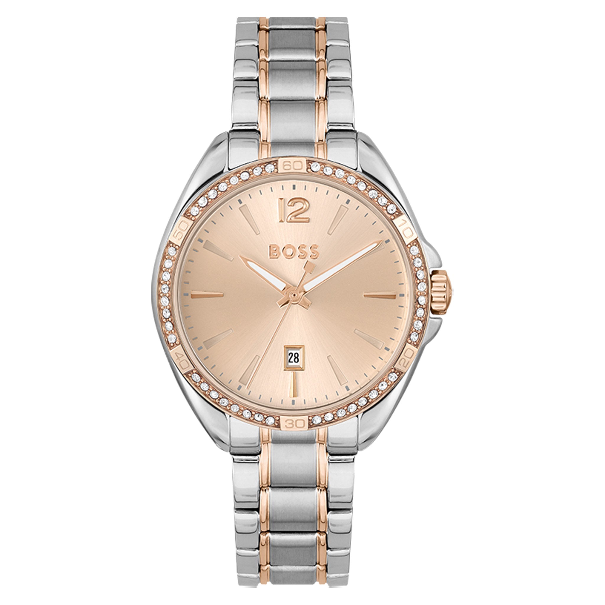 Hugo Boss Stainless Steel Camel Dial Women's Watch - 1502622