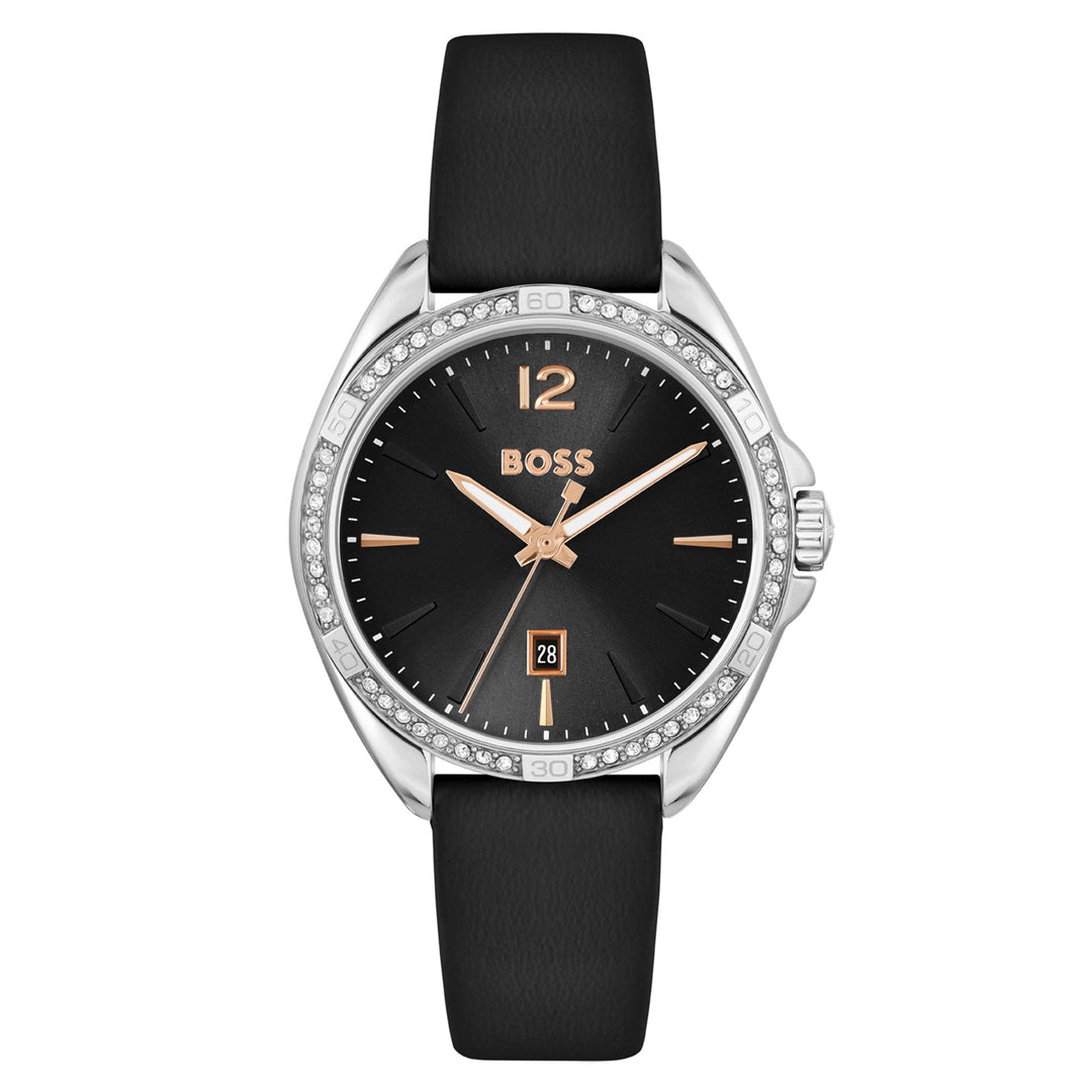 Hugo Boss Black Leather Black Women's Watch - 1502624