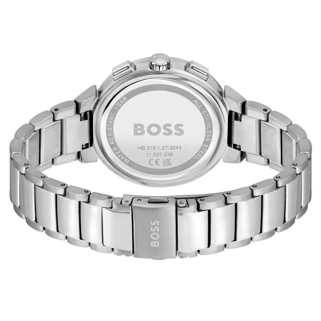 Hugo Boss Stainless Steel Gold Dial Multi-function Women's Watch - 1502676