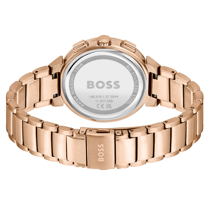 Hugo Boss Carnation Gold Steel Multi-function Women's Watch - 1502678
