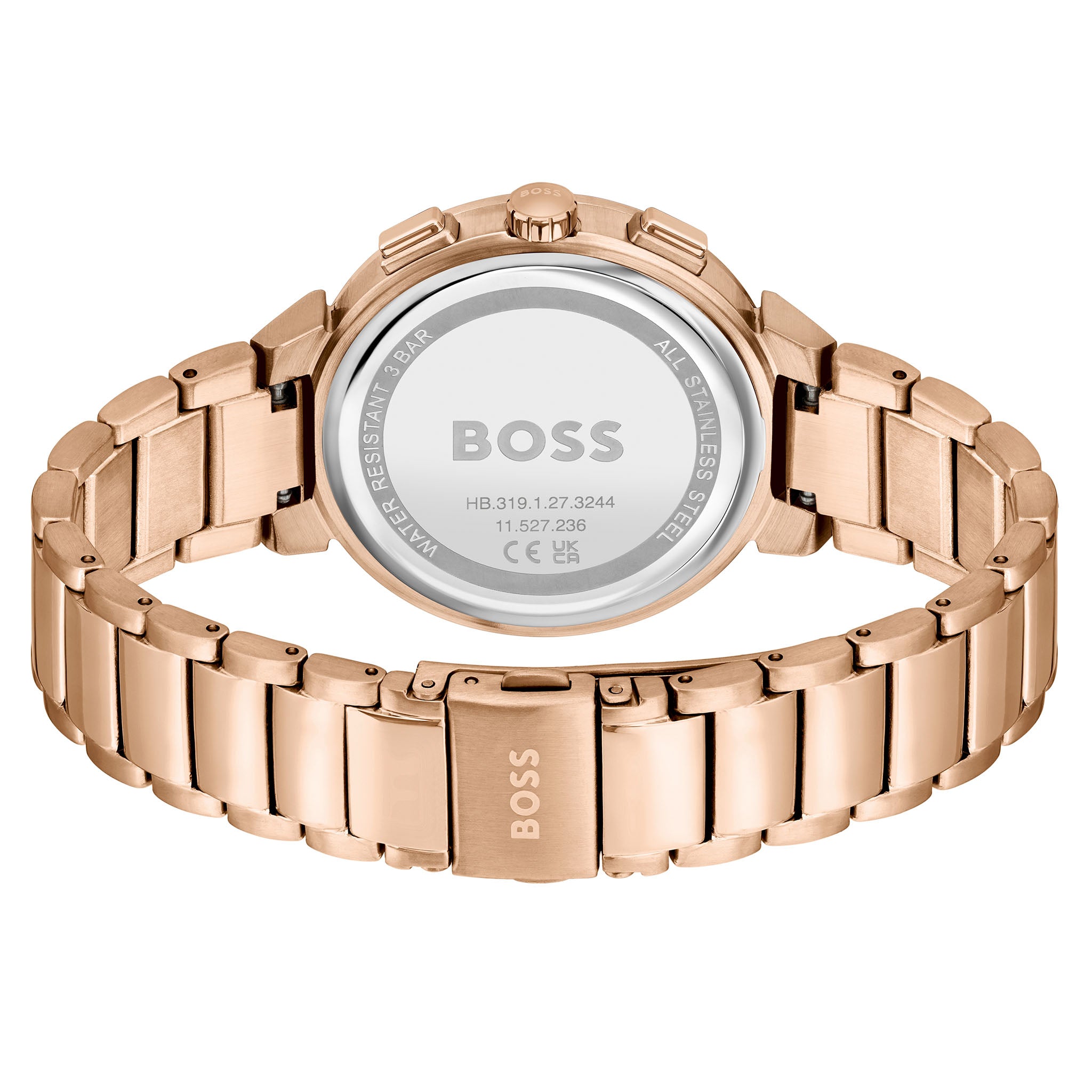 Hugo Boss Carnation Gold Steel Multi-function Women's Watch - 1502678