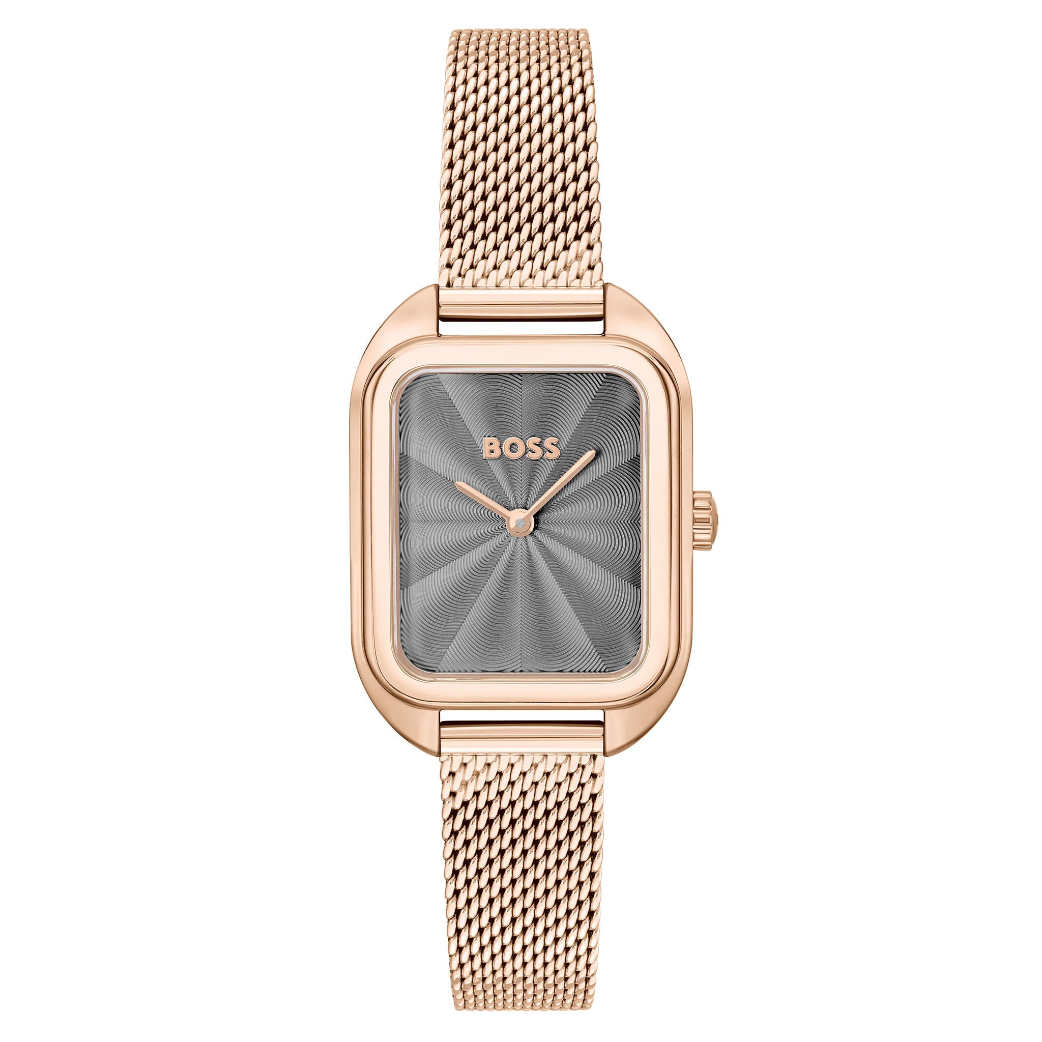 Hugo Boss Carnation Gold Steel Grey Dial Slim Women's Watch - 1502683