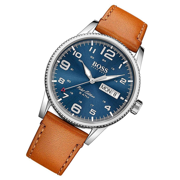 Hugo Boss Pilot Leather Men's Watch  - 1513331