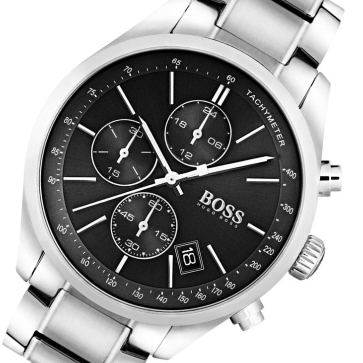 Hugo Boss Grand Prix Stainless Steel Men's Chronograph Watch - 1513477