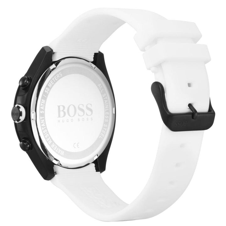 Hugo Boss Velocity White Silicone Men's Watch - 1513718