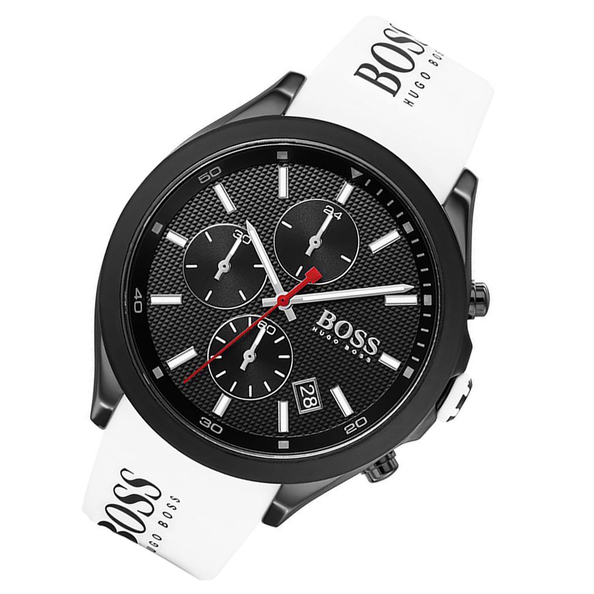 Hugo Boss Velocity White Silicone Men's Watch - 1513718
