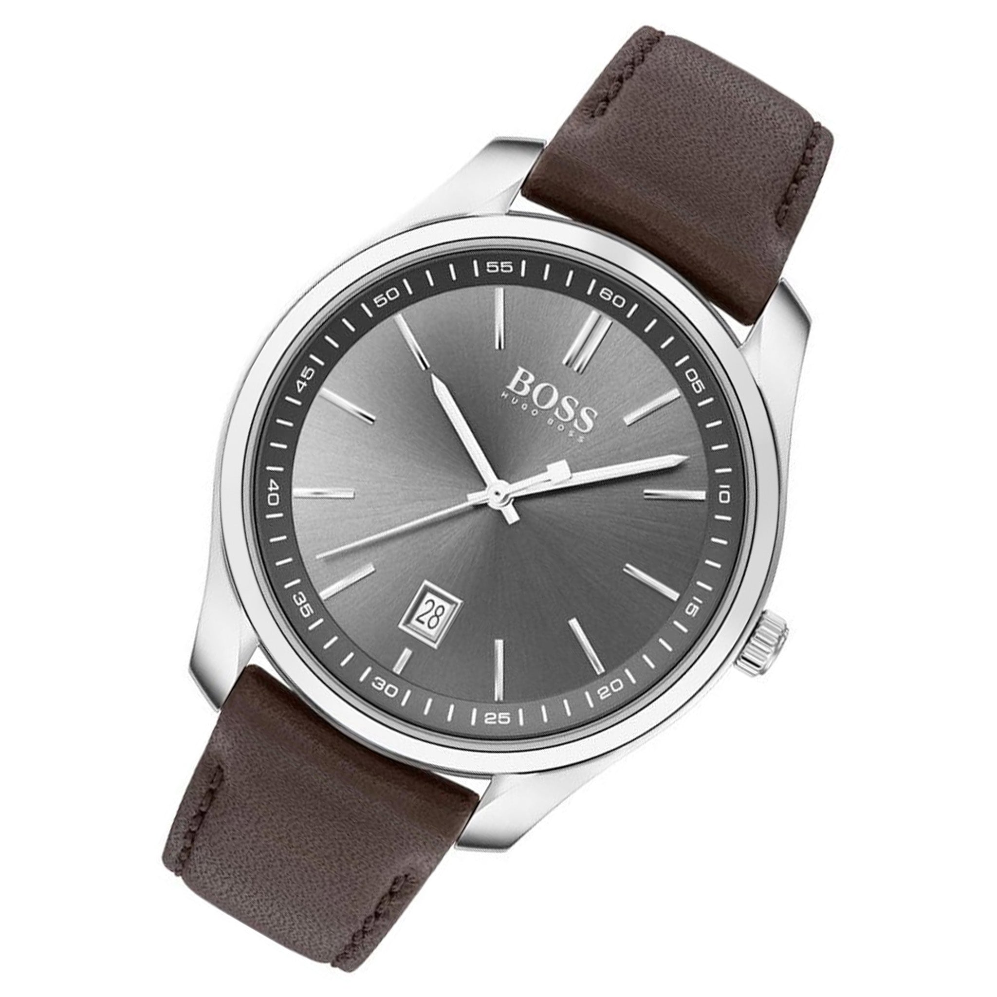Hugo Boss Circuit Brown Leather Men's Watch - 1513726