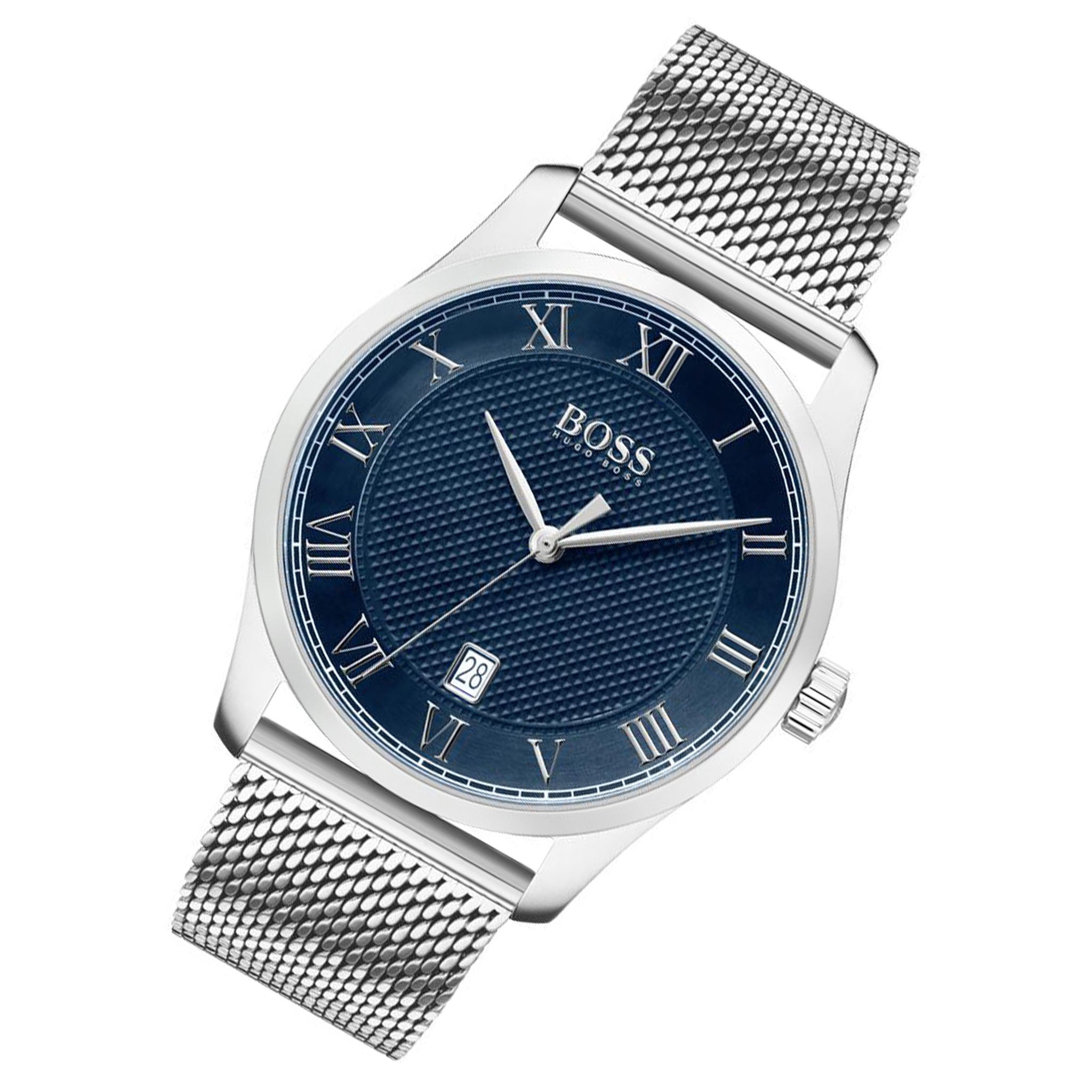 Hugo Boss Master Silver Mesh Men's Watch - 1513737