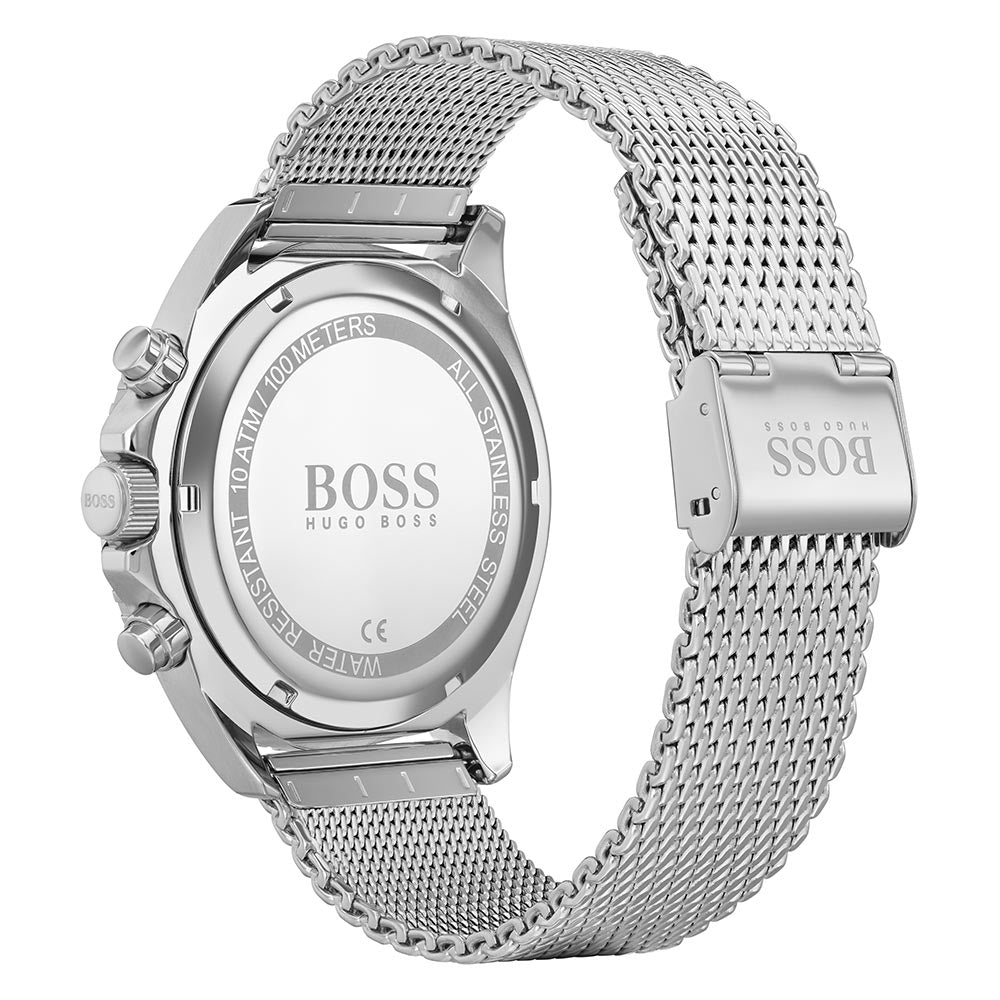 Hugo Boss Ocean Edition Silver Mesh Men's Chrono Watch - 1513742