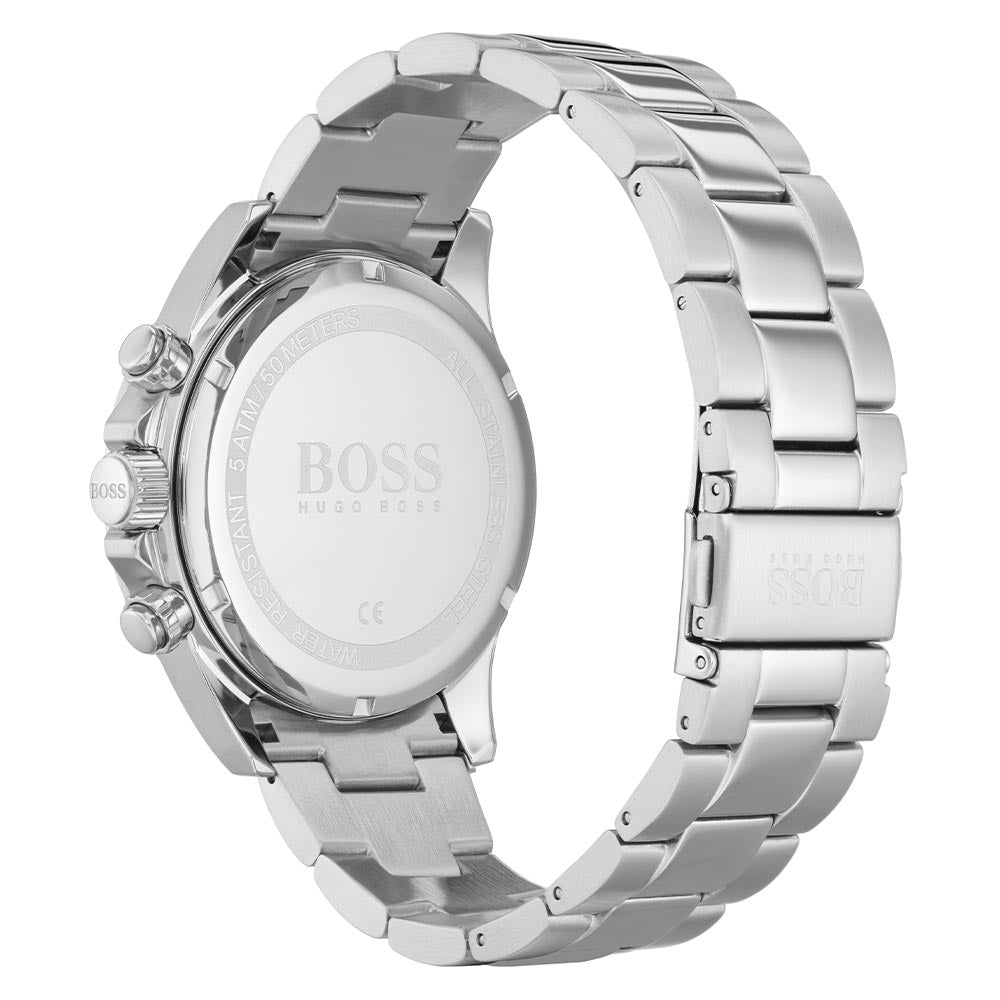 Hugo Boss Stainless Steel Blue Dial Men's Chronograph Watch - 1513755