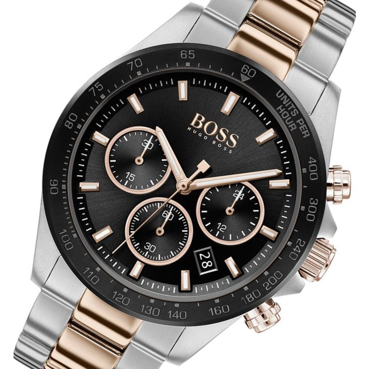 Hugo Boss Hero Two-Tone Steel Men's Chrono Watch - 1513757