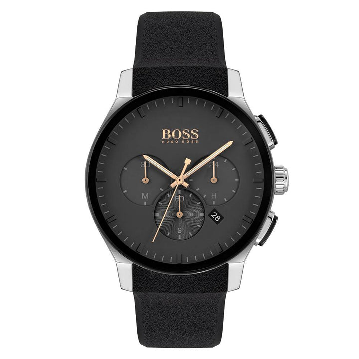 Hugo Boss Peak Black Silicone Men's Chronograph Watch - 1513759