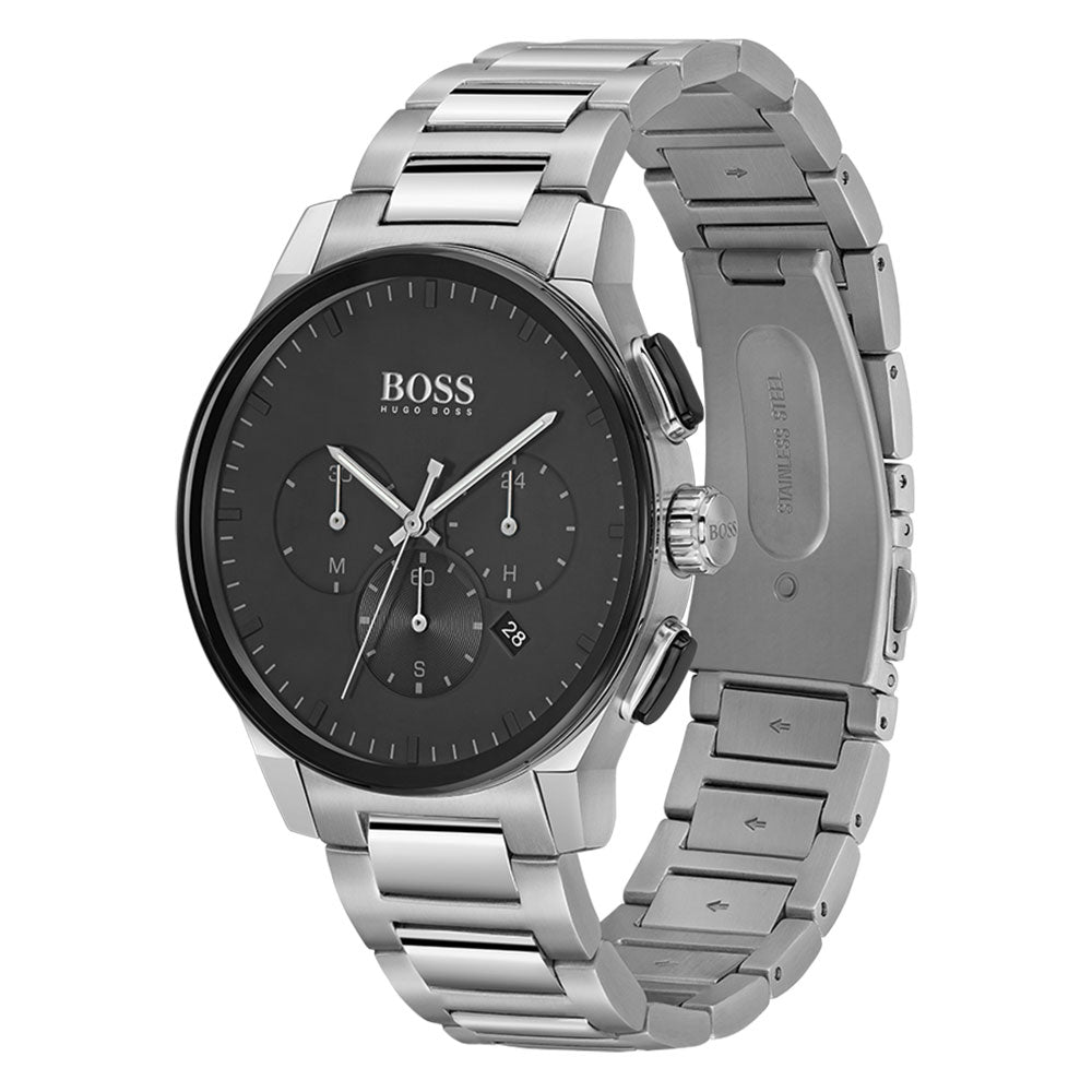 Hugo Boss Stainless Steel Grey Dial Chronograph Men's Watch - 1513762