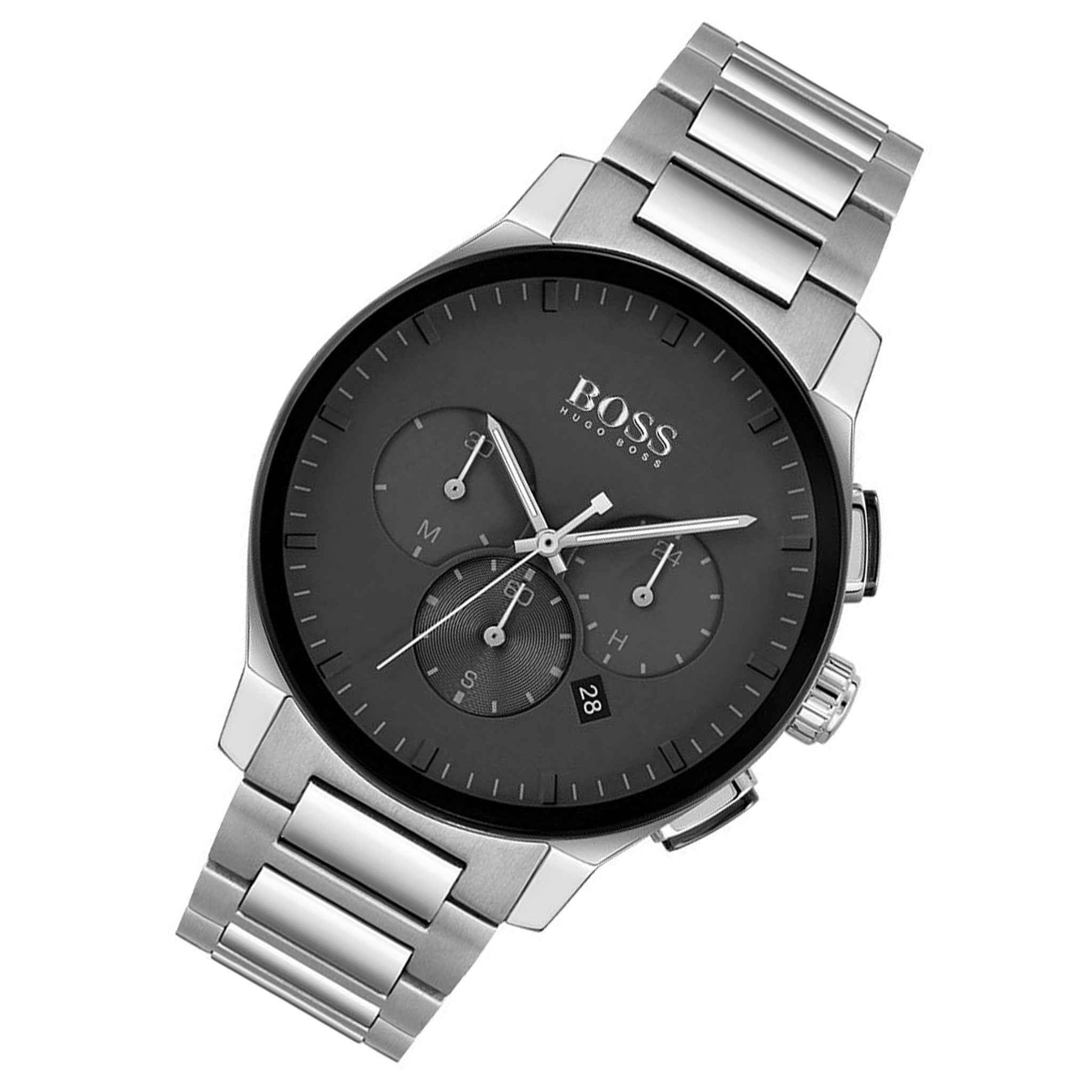 Hugo Boss Stainless Steel Grey Dial Chronograph Men's Watch - 1513762