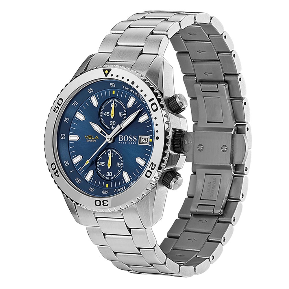 Hugo Boss Vela Stainless Steel Men's Watch - 1513775