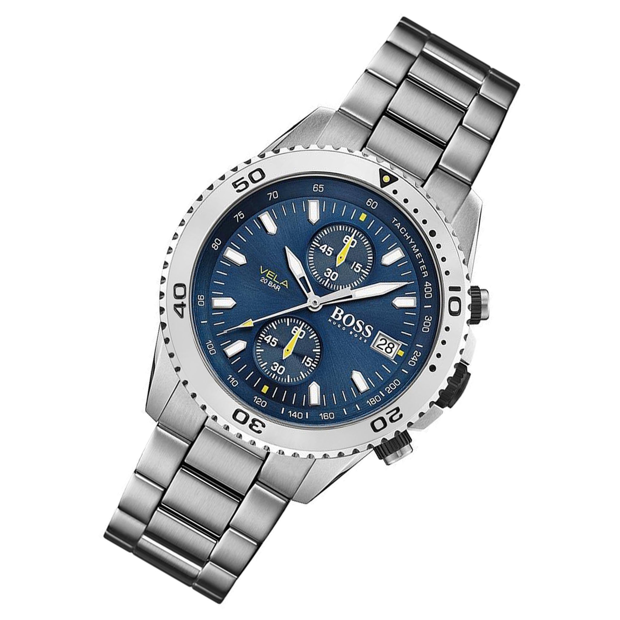 Hugo Boss Vela Stainless Steel Men's Watch - 1513775