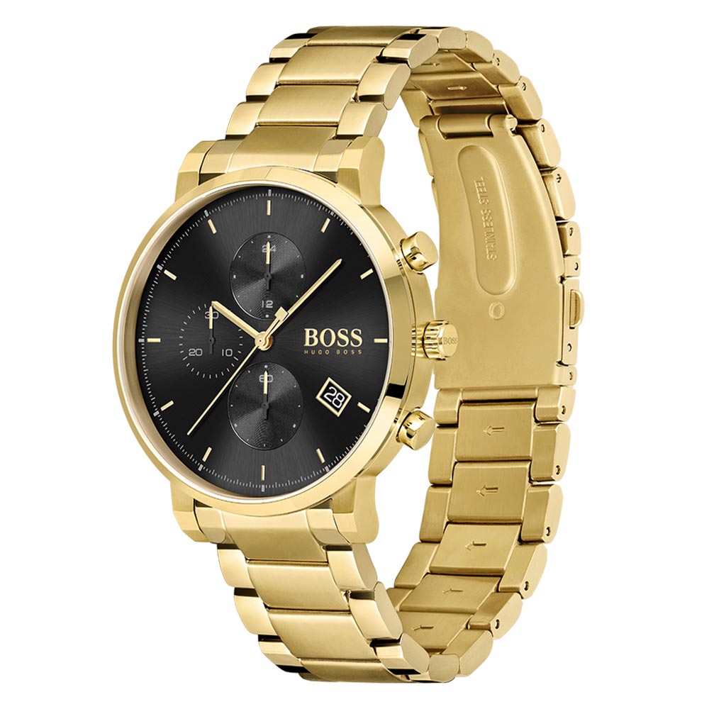 Hugo Boss Gold Steel Chrono Men's Watch - 1513781