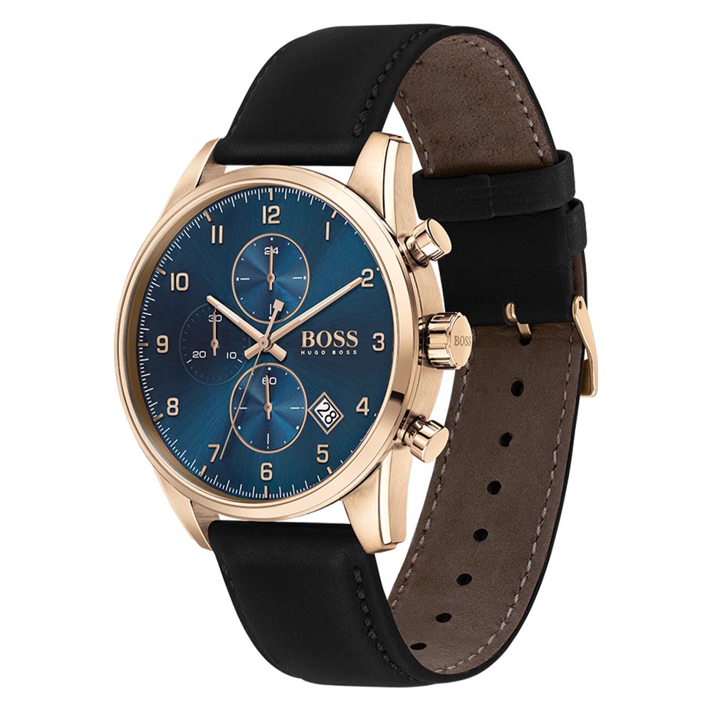Hugo Boss Carnation Gold Steel Chrono Men's Watch - 1513783