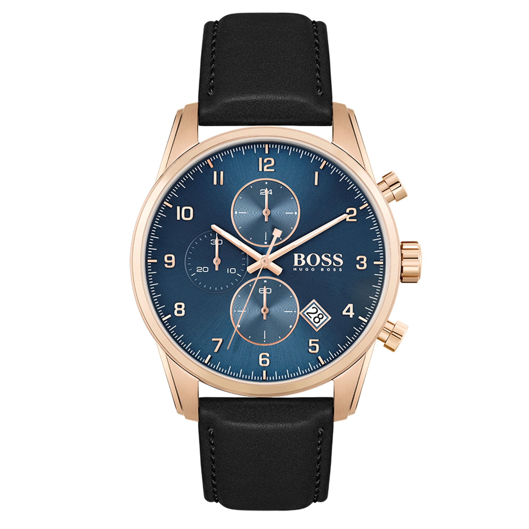 Hugo Boss Carnation Gold Steel Chrono Men's Watch - 1513783