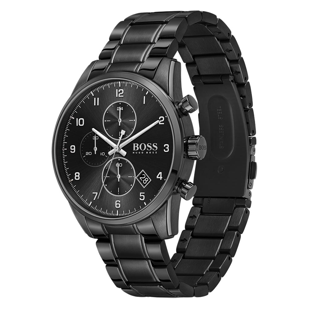 Hugo Boss Black Steel Chrono Men's Watch - 1513785