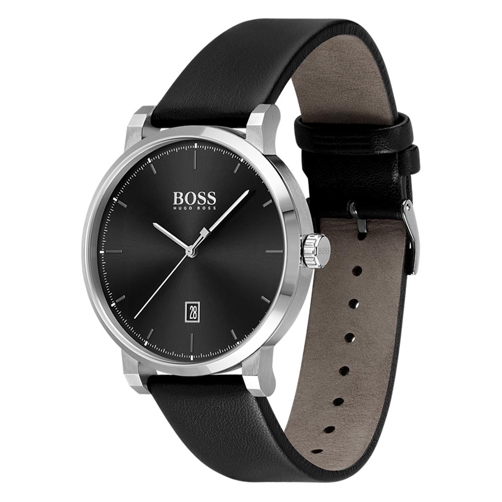 Hugo Boss Black Leather Men's Watch - 1513790