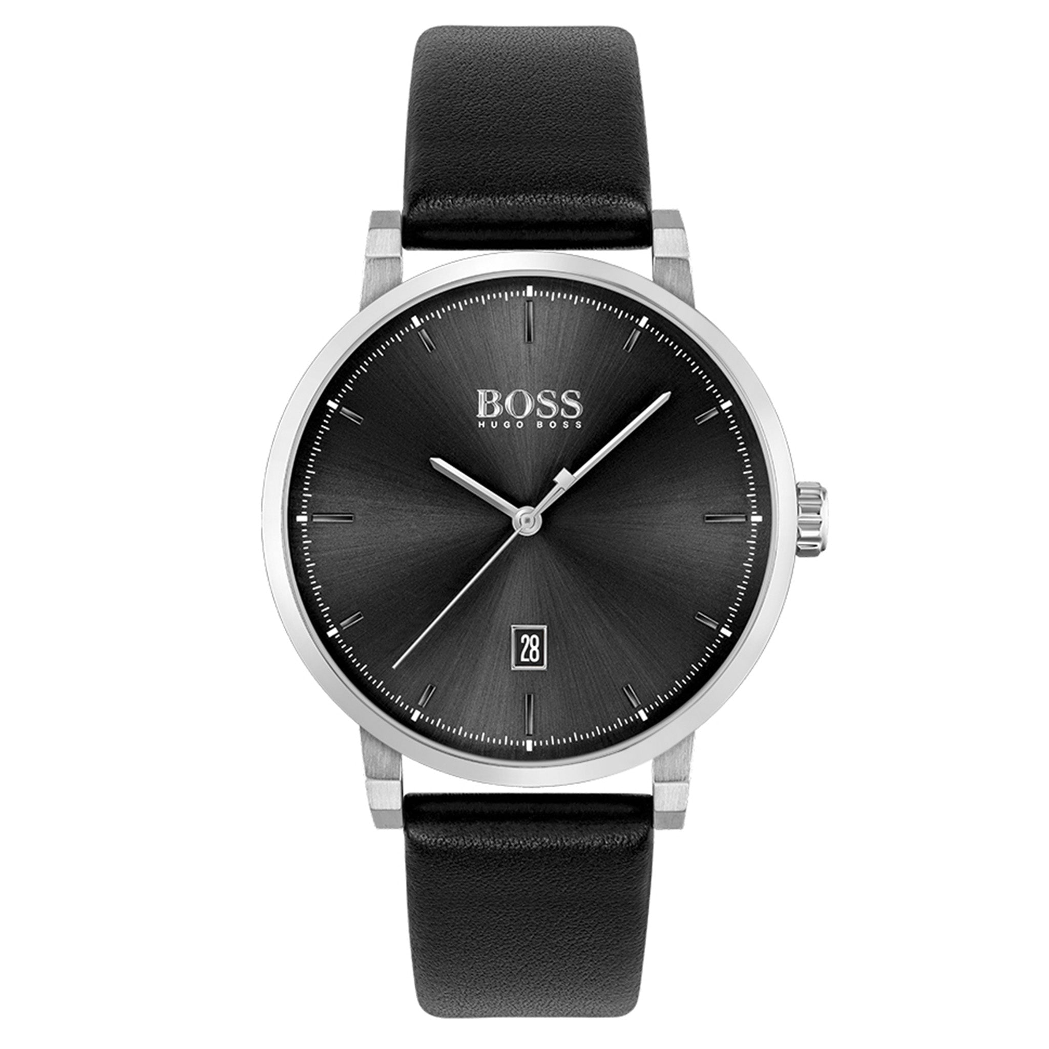 Hugo Boss Black Leather Men's Watch - 1513790