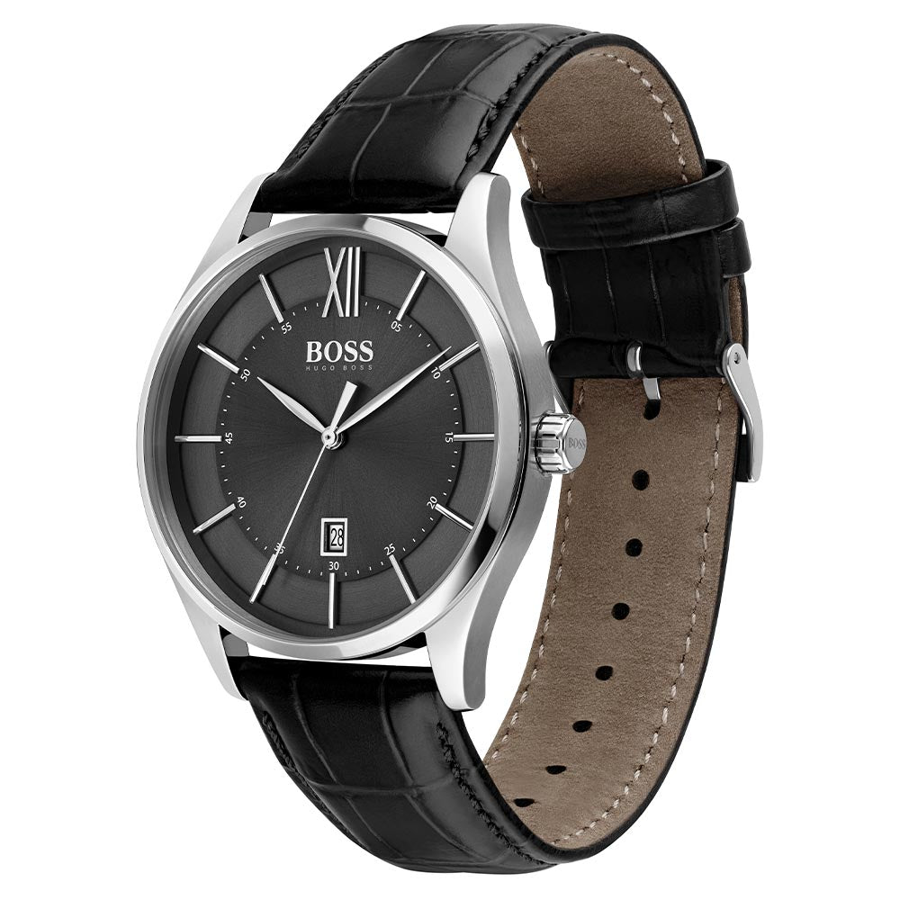 Hugo Boss Black Leather Men's Watch - 1513794