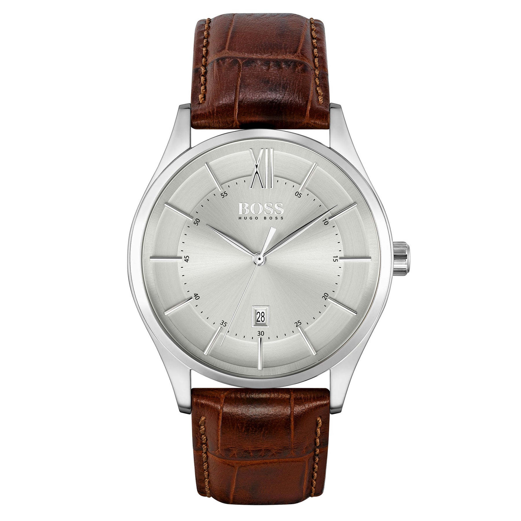 Hugo Distinction Brown - Leather The 1513795 Watch Factory Boss Men\'s Watch Australia –