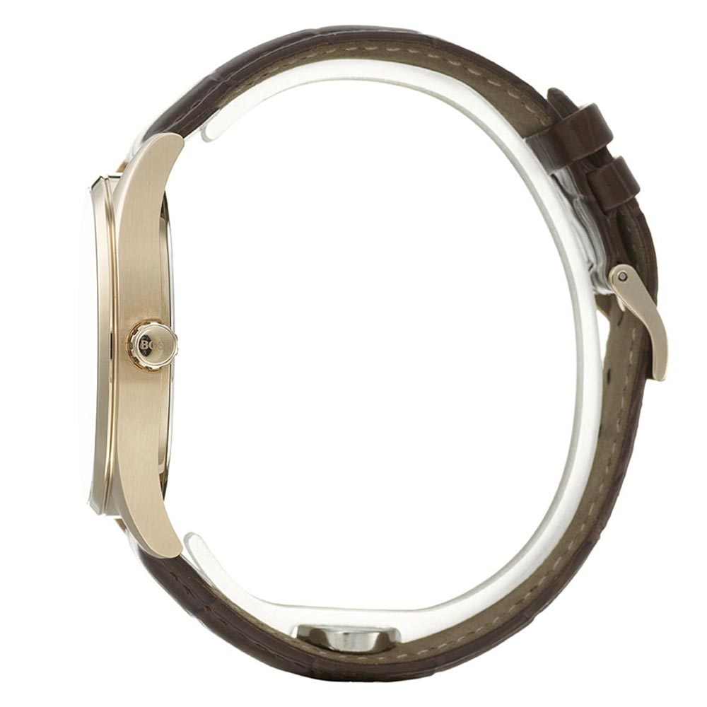 Hugo Boss Distinction Brown Leather Men's Watch - 1513796