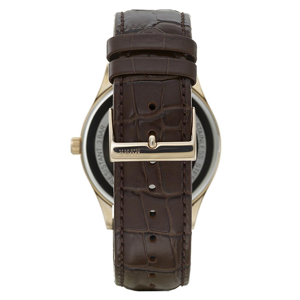 Hugo Boss Distinction Brown Leather Men's Watch - 1513796