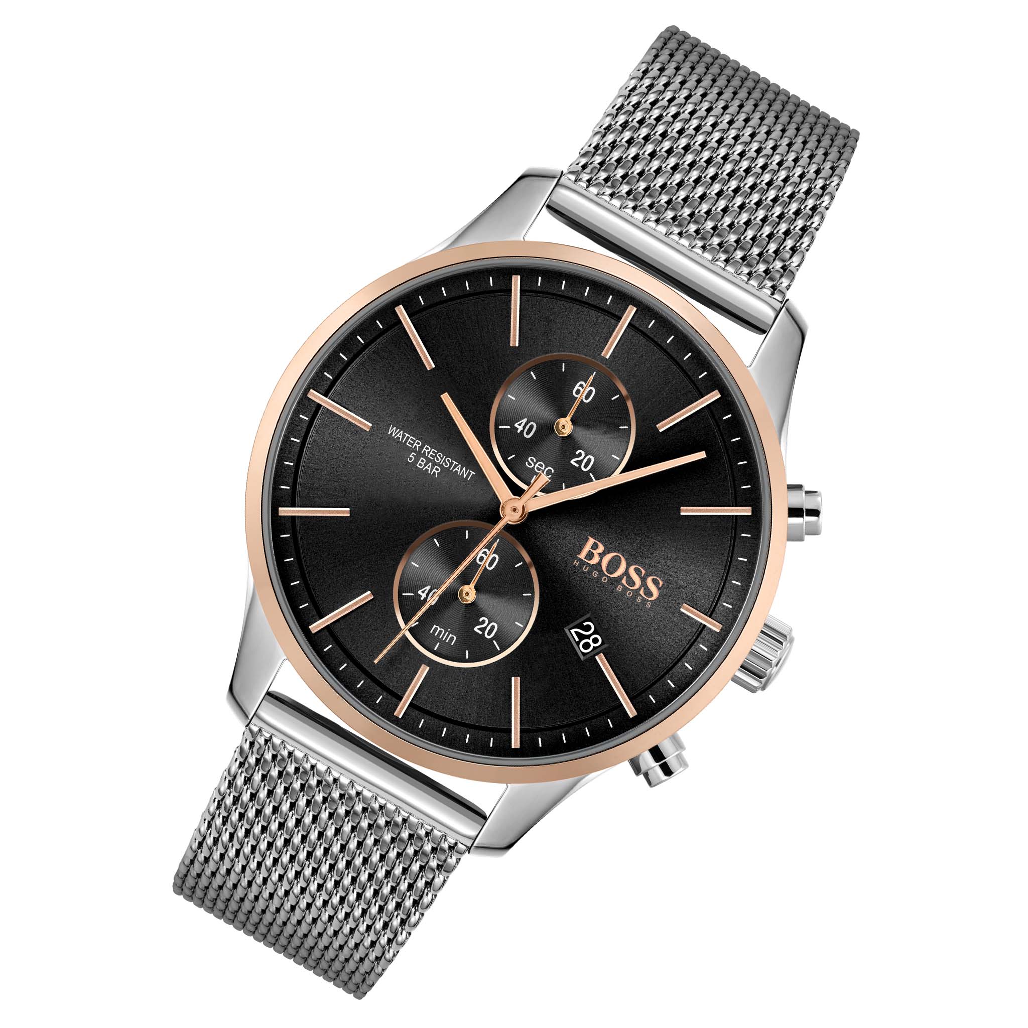 Hugo Boss Associate Stainless Steel Men's Chrono Watch - 1513805