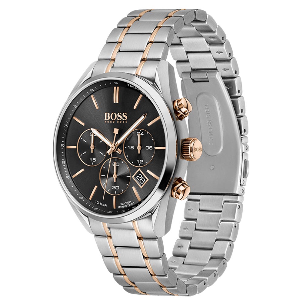 Hugo Boss Champion Two-Tone Stainless Steel Men's Chrono Watch - 1513819