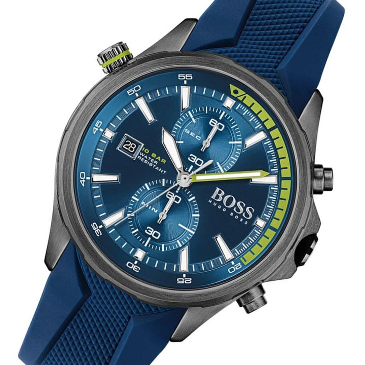 Hugo Boss Blue Silicone Men's Chronograph Watch - 1513821