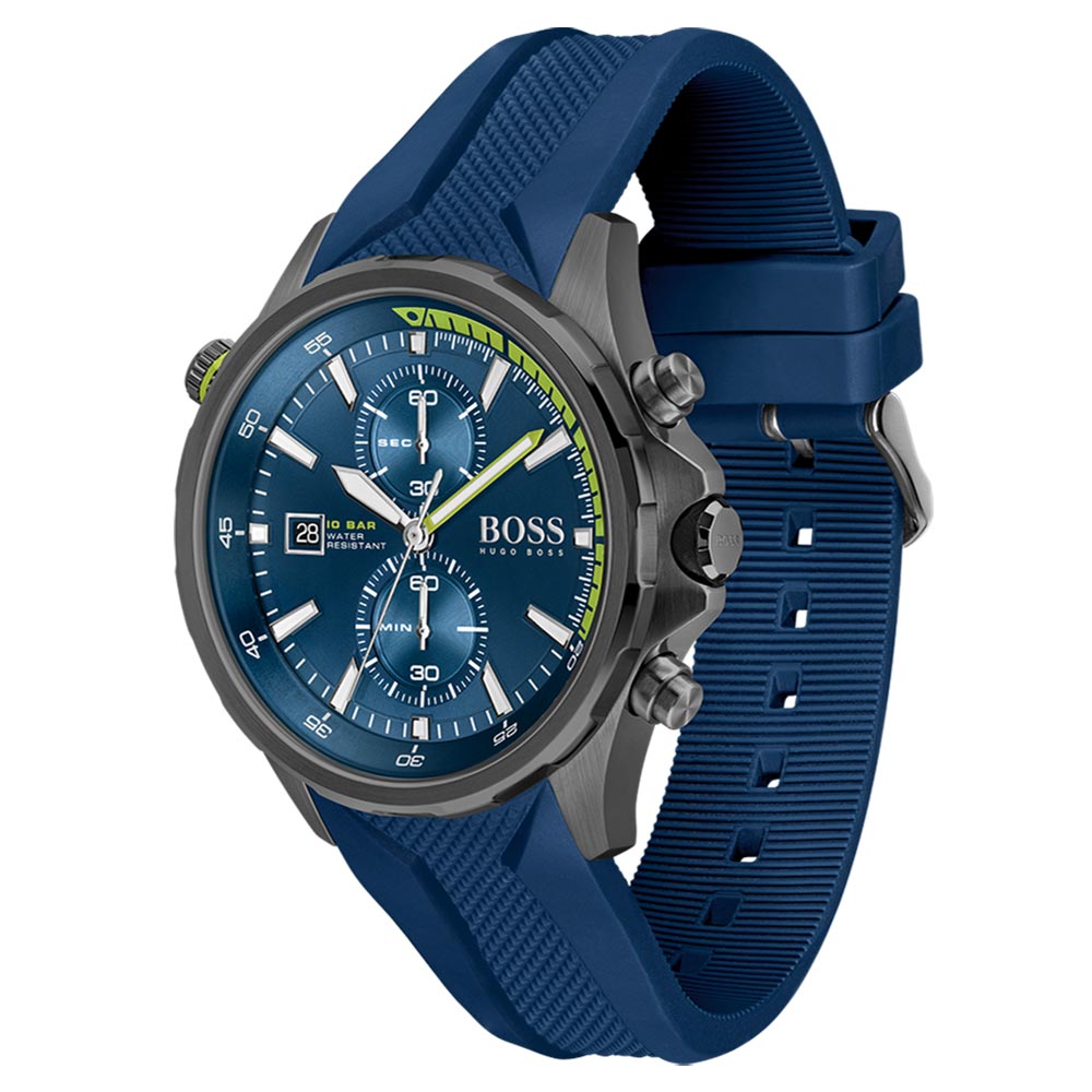 Hugo Boss Blue Silicone Men's Chronograph Watch - 1513821